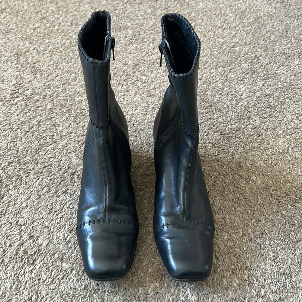 Patchwork Black Boots - image 2